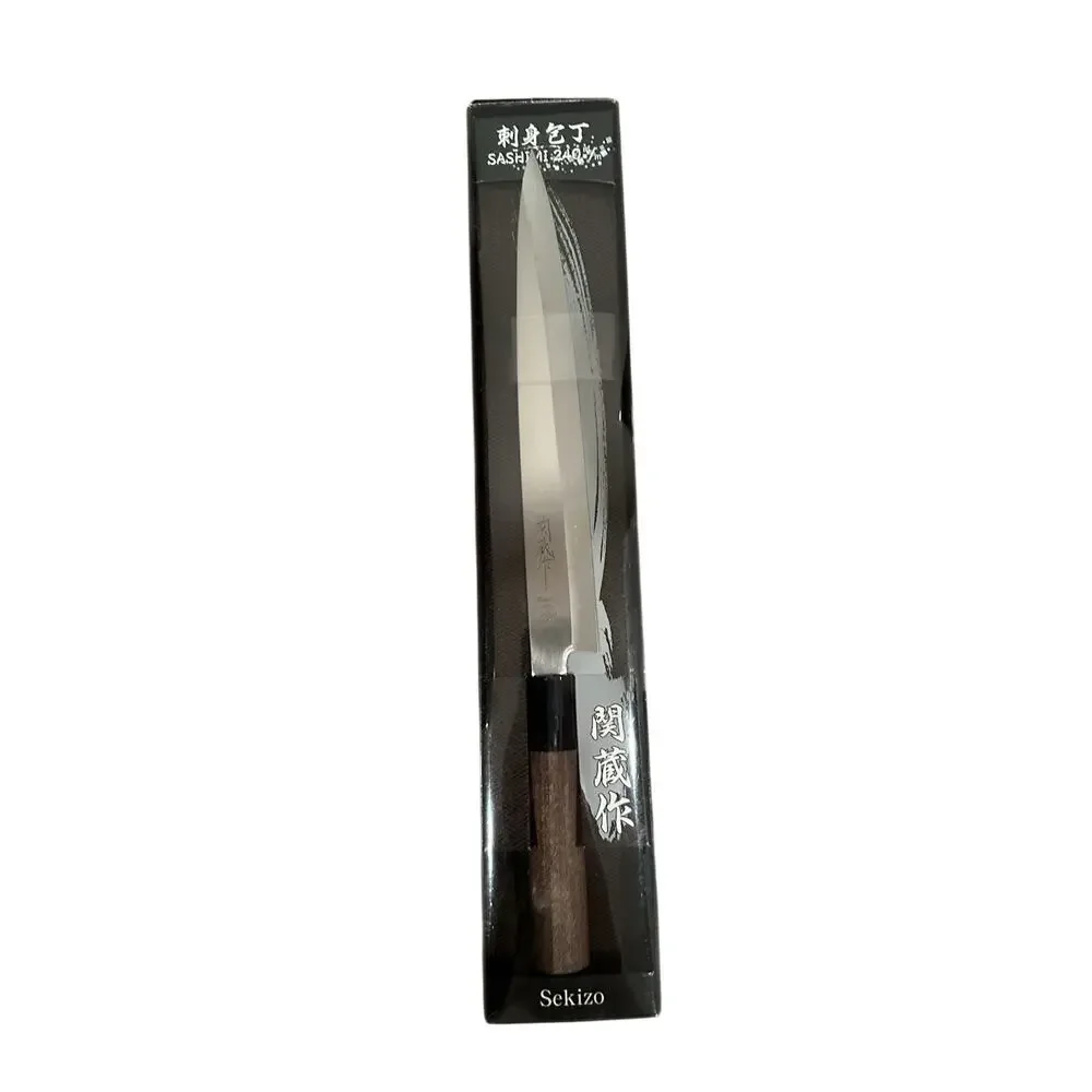 Sekizo Sashimi 240mm Stainless Steel Kitchen Chef Natural Wood Handle Japan